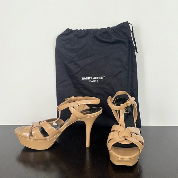 Nearly Perfect- YSL Nude Heels - Picture 1 of 7